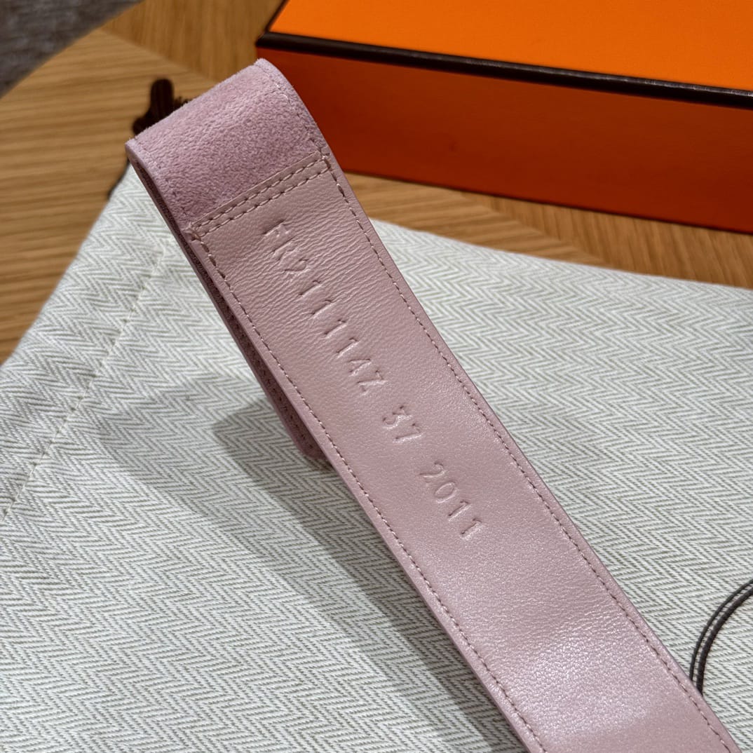Sandales Chypre Hermès Rose Daim