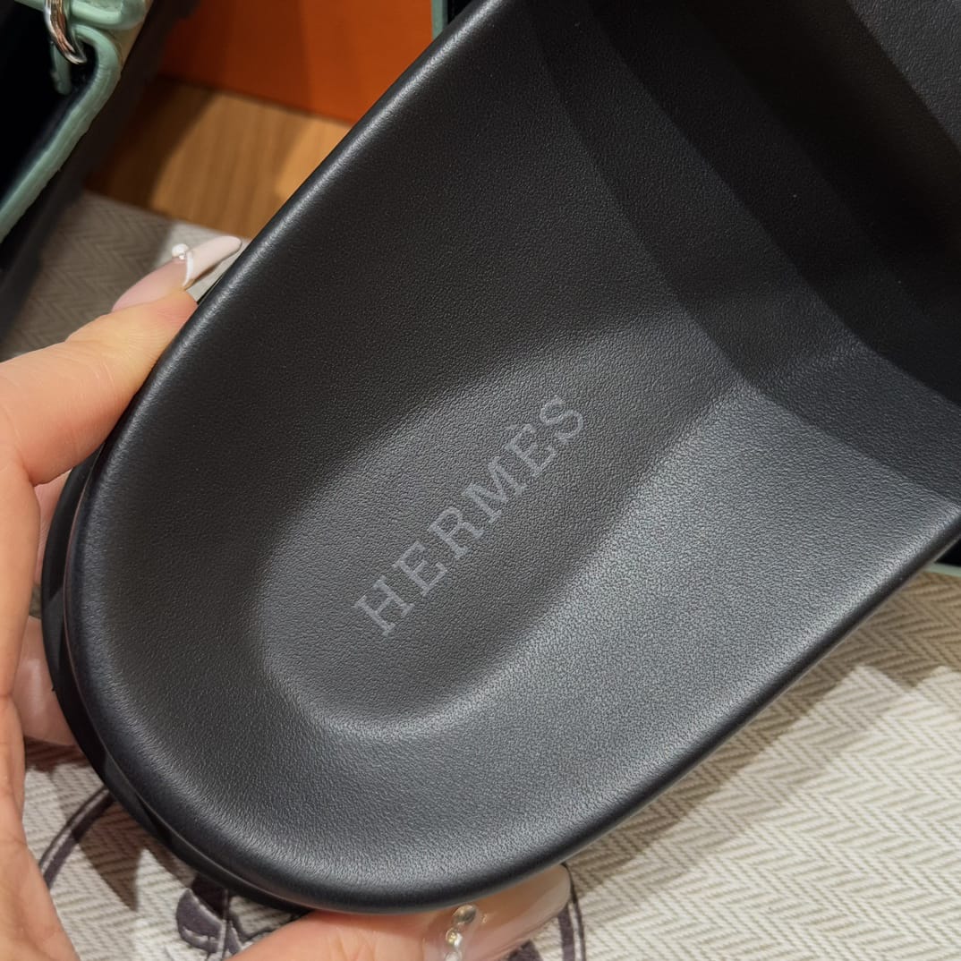 Sandales Chypre Hermès Bleu Caïman