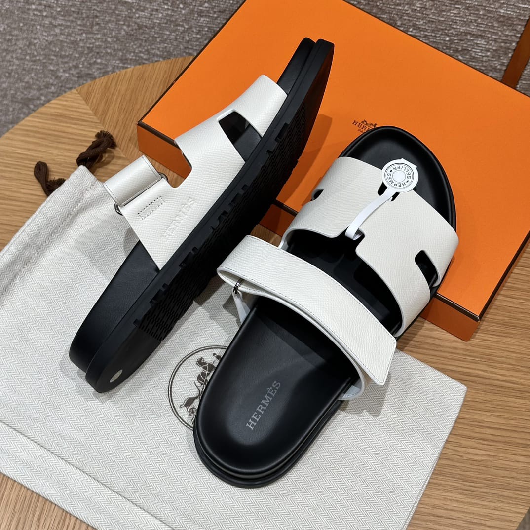 Sandales Chypre Hermès Blanc