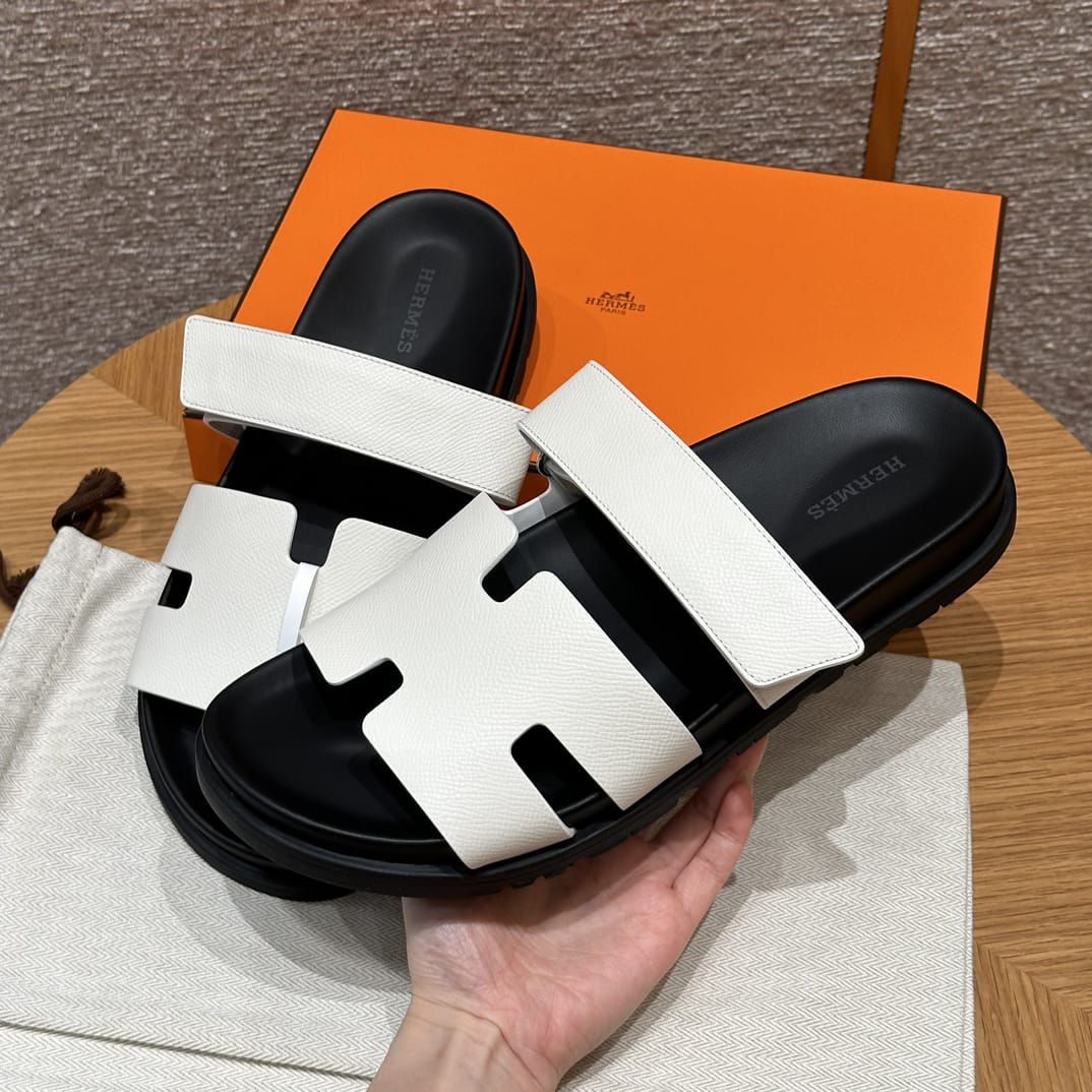 Sandales Chypre Hermès Blanc