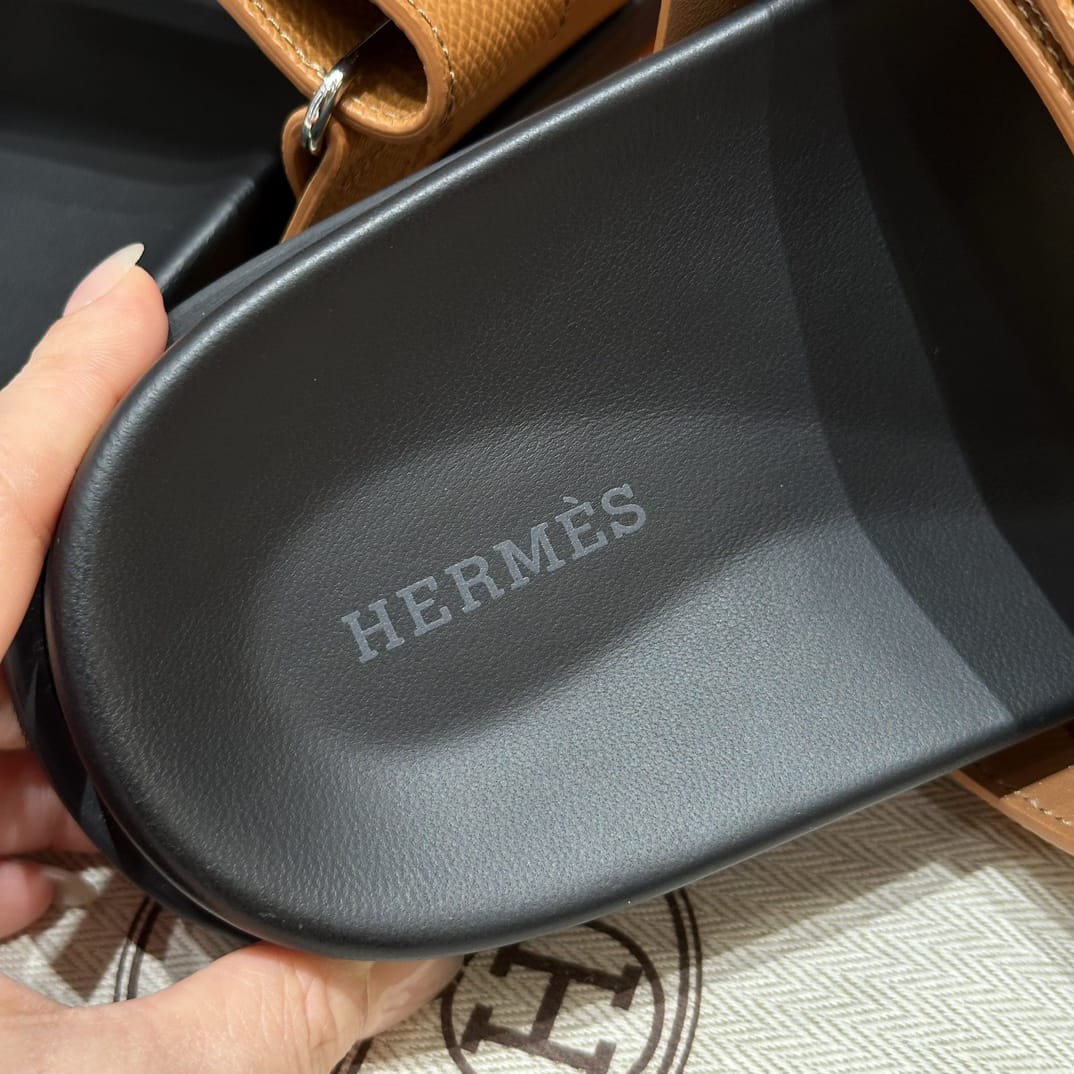 Sandales Chypre Hermès Marron